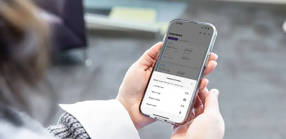Guardify secure evidence management software - mobile uploading