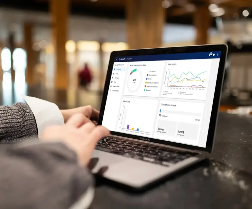 Attorney using Guardify for trial preparation, evidence collection, easy evidence sharing, and more